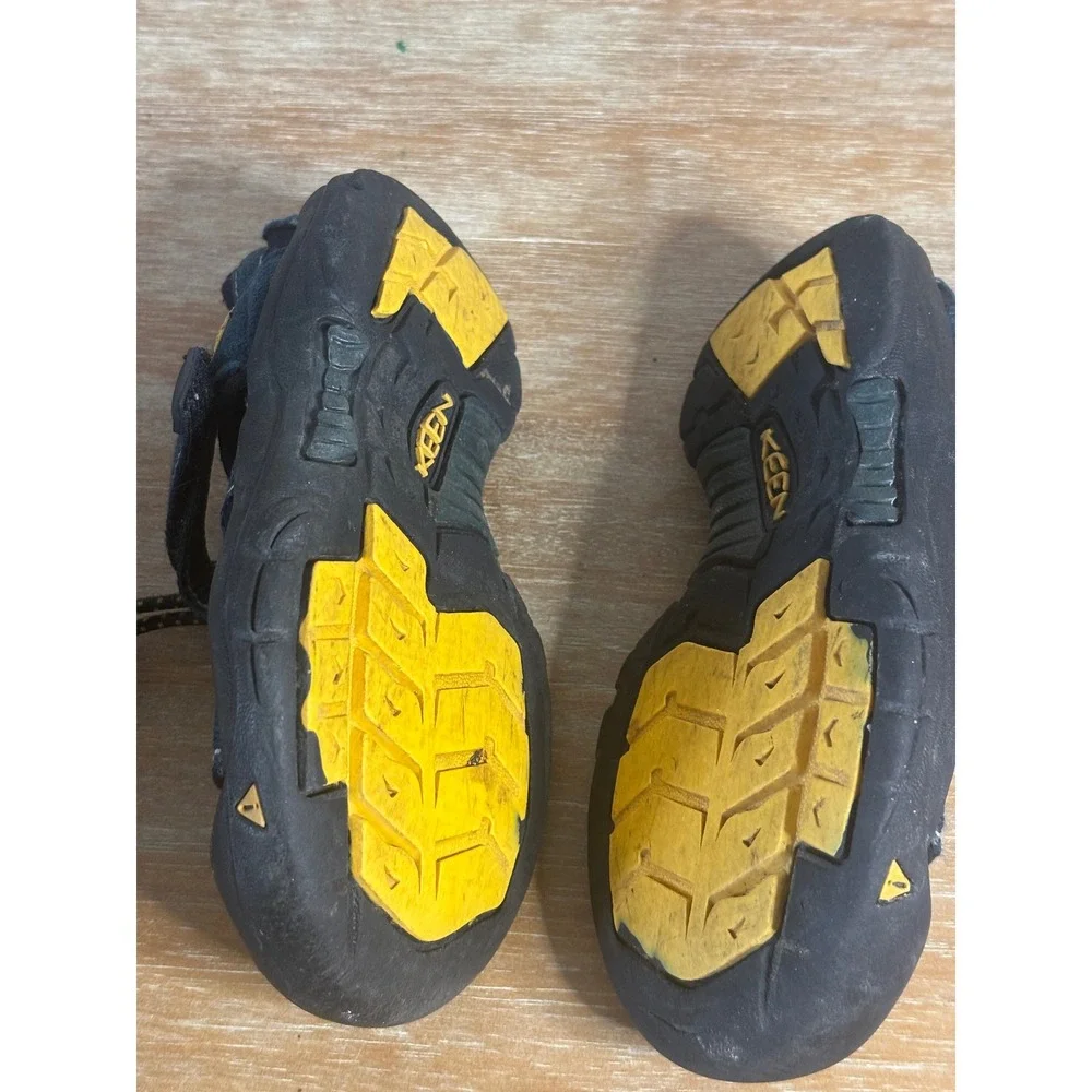 Keen Newport H2 Kids Navy Blue Yellow Waterproof Hiking Sandals 1026279 SZ‎ 10